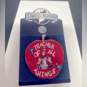 Universal Studio Dr. Seuss “Teacher Of All Things Pin. Cat In The Hat